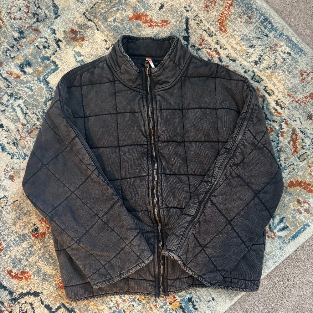 Free People Dolman Quilted Knit Jacket